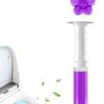 Anubhav Janni Toilet Cleaning Gel Flower Stamp Cleaner Automatic Long Lasting Bathroom Freshener Deodorizer Refills Injection For Remove Bad Smell Long Lasting Freshness (Pack Of 1 Pcs)