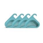 Anubhav Janni Sink Organizer Corner Kitchen Triangle Strainer Basket Bar Drain Triangular Strainer Fits All Sinks Basket Sink Filter Swan Garbage Multifunctional Hanging Rack Home (Set Of 2 Pcs)