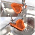 Anubhav Janni Sink Organizer Corner Kitchen Triangle Strainer Basket Bar Drain Triangular Strainer Fits All Sinks Basket Sink Filter Swan Garbage Multifunctional Hanging Rack Home (Set Of 2 Pcs) - Image 4