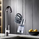 Anubhav Janni Expandable Kitchen Faucet Sprayer Degree Rotating Head Sink Extender Flexible Extender Water Saving Universal Anti Splash Adjustable Nozzle For Bathroom Silver (Pack Of 1 Pcs) - Image 2