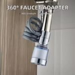 Anubhav Janni Expandable Kitchen Faucet Sprayer Degree Rotating Head Sink Extender Flexible Extender Water Saving Universal Anti Splash Adjustable Nozzle For Bathroom Silver (Pack Of 1 Pcs) - Image 3
