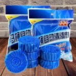 Anubhav Janni Toilet Bowl Cleaning Tablet Automatic Flush Toilet Bowl Cleaner Tablets Bathroom Tank Cleaner Odor Bathroom Tank Cleaner Ball Deep Clean Bubbles Mild Lemon Scent (Set Of 10 Pcs) - Image 2