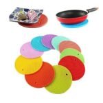 Anubhav Janni Silica Anti Hot Heat Resistant Gel Round Pot Holder Disc Pads Car Dashboard Pad Dining Table Mat Placemat Coasters Trivets Silicone Place Honeycomb Rubber Kitchen (Pack Of 1 Pcs) - Image 6