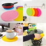 Anubhav Janni Silica Anti Hot Heat Resistant Gel Round Pot Holder Disc Pads Car Dashboard Pad Dining Table Mat Placemat Coasters Trivets Silicone Place Honeycomb Rubber Kitchen (Pack Of 1 Pcs) - Image 7
