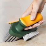 Anubhav Janni 4 In 1 Gap Cleaning Brush Tiles Cleaner Grout Floor Bathroom Kitchen Corner Scrubber Tool Floor Gap Bathroom Home Tile Brush Kitchen And Tile Removes Dirt Grime (Pack Of 1 Pcs) - Image 2