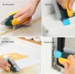 Anubhav Janni 4 In 1 Gap Cleaning Brush Tiles Cleaner Grout Floor Bathroom Kitchen Corner Scrubber Tool Floor Gap Bathroom Home Tile Brush Kitchen And Tile Removes Dirt Grime (Pack Of 1 Pcs) - Image 3