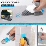 Anubhav Janni 4 In 1 Gap Cleaning Brush Tiles Cleaner Grout Floor Bathroom Kitchen Corner Scrubber Tool Floor Gap Bathroom Home Tile Brush Kitchen And Tile Removes Dirt Grime (Pack Of 1 Pcs) - Image 6