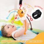 Anubhav Janni Baby Sensory Montessori Silicone Toy for 6 12 Months Travel Pull String 18 Developing Fine Motor Skill Multi-Sensory Activity 1 Year Old Teething Infants Teether(PACK OF 1) - Image 4
