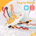 Anubhav Janni Baby Sensory Montessori Silicone Toy for 6 12 Months Travel Pull String 18 Developing Fine Motor Skill Multi-Sensory Activity 1 Year Old Teething Infants Teether(PACK OF 1) - Image 5