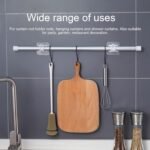Anubhav Janni Curtain Wall Hook Sticker Rod Holder Pole Brackets No Drill Mounted Holder Self Adhesive Curtainn Rods Wall No Drilling Curtains Hanger Bedroom Bathroom Kitchen Home (Set Of 2 Pcs) - Image 4