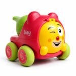Anubhav Janni Whistle Blowing Toy Car for Kids Red and Green Durable Plastic Fun Character Design Best Gift Boys Girls Combo Friction Push go Friends Cartoon Train Carnival Vehicle(pack of 1)
