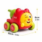 Anubhav Janni Whistle Blowing Toy Car for Kids Red and Green Durable Plastic Fun Character Design Best Gift Boys Girls Combo Friction Push go Friends Cartoon Train Carnival Vehicle(pack of 1) - Image 2