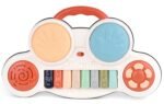 Anubhav Janni Drum Keyboard Musical Toys with Flashing Lights Animal Sounds and Songs Multi Color Baby Piano Toy Pads 8nKey Learning for Kids Educational Music Toddlers Boys Girls(pack of 1) - Image 3