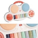 Anubhav Janni Drum Keyboard Musical Toys with Flashing Lights Animal Sounds and Songs Multi Color Baby Piano Toy Pads 8nKey Learning for Kids Educational Music Toddlers Boys Girls(pack of 1) - Image 4