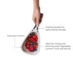 Anubhav Janni Compact Colander with Fruit Strainer and Folding Handle widely Used in The Kitchen can be to Clean Chickpeas Coriander chilies Vegetables Vegetable  Pasta Handles(pack of 1) - Image 5