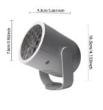 Anubhav Janni Christmas Projector Light Outdoor Snowflake Lights Indoor Holiday with Remote Control Waterproof LED Snowfall Projection Lamp for Theme Party Patio Garden Decoration (pack of 1) - Image 3