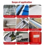 Anubhav Janni Silver Aluminium Tape (5cm*10mt) Waterproof Foil Sealing Repair Pipe Insulation Roof Leak Kitchen Metal Reinforced Self Protection Suitable Window Home Car Outdoor (Pack Of 1 Pcs) - Image 2