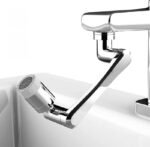 Anubhav Janni Faucet Splash Head Plastic 360 Degree Flexible Tap Extender For Kitchen Sink, Shower Sprinkler Metal Hose Rotation Adjustable Shower Silver Tap Extension Sink (Pack Of 1 Pcs)