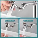 Anubhav Janni Faucet Splash Head Plastic 360 Degree Flexible Tap Extender For Kitchen Sink, Shower Sprinkler Metal Hose Rotation Adjustable Shower Silver Tap Extension Sink (Pack Of 1 Pcs) - Image 7