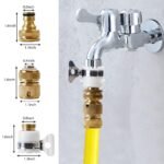 Anubhav Janni Tap Connector Brass Set Garden Hose Pipe Quick Connect Faucet Adapter For Outdoor Tap Bathroom Kitchen Watering Connector Connectors Sets Bathroom Outdoors Garden (Set Of 4 Pcs) - Image 6