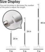Anubhav Janni White Bathroom Cleaning Brush With Wiper 2 In 1 Tiles in with Wiper Floor Scrub Brush Stiff Bristles Nylon Polypropylene Stainless Steel Handle Wall Kitchen (Pack Of 1 Pcs) - Image 5