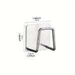 Anubhav Janni Sink Sponge Holder Stainless Steel Adhesive Kitchen Rustproof Waterproof Caddy Organizer Sponge Scrubber Brush No Drill Self Rack Home Waterproof Kitchen Bathroom (Set Of 3 Pcs) - Image 5