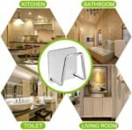 Anubhav Janni Sink Sponge Holder Stainless Steel Adhesive Kitchen Rustproof Waterproof Caddy Organizer Sponge Scrubber Brush No Drill Self Rack Home Waterproof Kitchen Bathroom (Set Of 3 Pcs) - Image 7