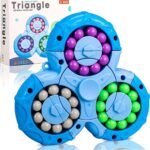 Anubhav Janni Magic Bean Rotating Cube Puzzle Toy Spinner Fidget for Stress Anxiety Relief Finger Tip Handheld Interactive Game Kids and Adults Ideal Indoor Entertainment Birthday (PACK OF 1)