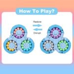 Anubhav Janni Magic Bean Rotating Cube Puzzle Toy Spinner Fidget for Stress Anxiety Relief Finger Tip Handheld Interactive Game Kids and Adults Ideal Indoor Entertainment Birthday (PACK OF 1) - Image 4