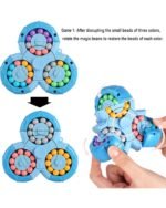 Anubhav Janni Magic Bean Rotating Cube Puzzle Toy Spinner Fidget for Stress Anxiety Relief Finger Tip Handheld Interactive Game Kids and Adults Ideal Indoor Entertainment Birthday (PACK OF 1) - Image 6