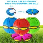 Anubhav Janni Deformation Vent Ball Plat Blue Magic UFO Exhaust Outdoor Parenta Pet Toy Flying Saucer for Dogs Portable Toys Stomp Childrens Creative Decompression Kids (pack of 1) - Image 3
