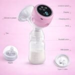 Anubhav Janni Modern Automatic Breast Pump Portable Electric Milk for Breastfeeding Moms Quiet Suction Comfortable Postpartum Nursing Solution with Dual Mode Stimulation Expression(pack of 1) - Image 3