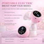 Anubhav Janni Modern Automatic Breast Pump Portable Electric Milk for Breastfeeding Moms Quiet Suction Comfortable Postpartum Nursing Solution with Dual Mode Stimulation Expression(pack of 1) - Image 4
