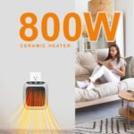 Anubhav Janni 800 Convenient Wall Outlet Heater with Adjustable Thermostat Programmable 12 Hour Timer Auto Shut Off Mini Ceramic Quiet and Space Saving Portable Remote Control(pack of 1) - Image 7