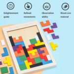 Anubhav Janni Wooden Block Puzzle Game for Kids Brain Teasers Toy Colorful 3D Russian Blocks STEM Educational Gift Boys Girls (40 Pcs) MulticolorWooden Teaser Ages 3 10 Adults(pack of 1) - Image 3