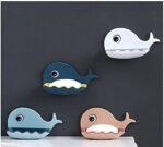 Anubhav Janni Fish Soap Stand Shape Holder Wall Mounted Self Adhesive No Drill Dish Drain Tray ABS Plastic For Bathroom Sink Wash Basin Draining Shape Waterproof Kitchen Bathroom (Set Of 2 Pcs) - Image 7