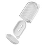 Anubhav Janni 2 In 1 Soap Case Travel With Bath Brush Transparent Leakproof Waterproof Portable For Bathroom Camping Gym Travelling Gym Outdoor Traveling Box Dish Cover Shower (Pack Of 1 Pcs)