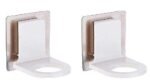 Anubhav Janni Shower Gel Hook Wall Shampoo Rack Self Adhesive Bathroom Kitchen Soap Holder Bottle Hanger Mounted Hooks Stand Hanging Shelves Magic Sticker Sanitizer Hand Dispenser (Set Of 2 Pcs)