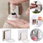 Anubhav Janni Shower Gel Hook Wall Shampoo Rack Self Adhesive Bathroom Kitchen Soap Holder Bottle Hanger Mounted Hooks Stand Hanging Shelves Magic Sticker Sanitizer Hand Dispenser (Set Of 2 Pcs) - Image 3