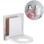 Anubhav Janni Shower Gel Hook Wall Shampoo Rack Self Adhesive Bathroom Kitchen Soap Holder Bottle Hanger Mounted Hooks Stand Hanging Shelves Magic Sticker Sanitizer Hand Dispenser (Set Of 2 Pcs) - Image 4