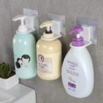Anubhav Janni Shower Gel Hook Wall Shampoo Rack Self Adhesive Bathroom Kitchen Soap Holder Bottle Hanger Mounted Hooks Stand Hanging Shelves Magic Sticker Sanitizer Hand Dispenser (Set Of 2 Pcs) - Image 5