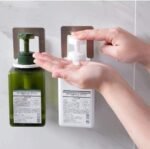Anubhav Janni Shower Gel Hook Wall Shampoo Rack Self Adhesive Bathroom Kitchen Soap Holder Bottle Hanger Mounted Hooks Stand Hanging Shelves Magic Sticker Sanitizer Hand Dispenser (Set Of 2 Pcs) - Image 7