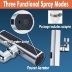 Anubhav Janni 4 Modes Waterfall Kitchen Faucet With Dual Flow Modes Wall Mounted Stainless Steel Sink Tap Knob Control Filtered Water Soap Kitchens Vegetable Faucet Bathroom (Pack Of 1 Pcs) - Image 8