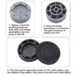 Anubhav Janni Round Washing Machine Pad Anti Vibration Pads For Feet Shock Absorber Noise Cancelling Rubber Washer Dryer Laundry Room Floor Home Stand Round (Pack Of 1 Pcs) - Image 7