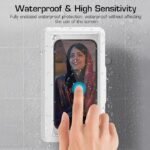 Anubhav Janni Waterproof Shower Phone Holder Holder Rotation Retractable Case High Sensitivity Cover Mount iPhone Case Bathroom Kitchen Wall Mounted Mobile Stand Box Rotation (Pack Of 1 Pcs) - Image 4