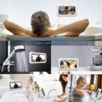 Anubhav Janni Waterproof Shower Phone Holder Holder Rotation Retractable Case High Sensitivity Cover Mount iPhone Case Bathroom Kitchen Wall Mounted Mobile Stand Box Rotation (Pack Of 1 Pcs) - Image 5
