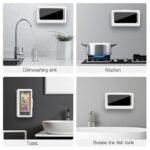 Anubhav Janni Waterproof Shower Phone Holder Holder Rotation Retractable Case High Sensitivity Cover Mount iPhone Case Bathroom Kitchen Wall Mounted Mobile Stand Box Rotation (Pack Of 1 Pcs) - Image 6