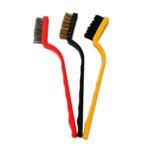 Anubhav Janni Wire Brush Set Gas Cleaning Steel Stove Brushes Kitchen Tools Kit Chimney Burner Cleaner Mini Tool Stainless Bristles Household For Tiles Tap (Set Of 3 Pcs)