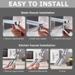Anubhav Janni Multiple 720 Degree Rotating Faucet Multifunctional Extender Swivel Facet Wash Basin Aerator Sink Face Kitchen Tap Head Water Saving Extend Nozzle Bathroom (Pack Of 1 Pcs) - Image 4