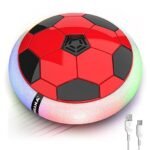 Anubhav Janni 3-Mode Rechargeable Hover Football for Kids Indoor Electric Air with LED Lights Birthday Gift Boys BIS Certified Made in India Red Smart Electronic Ball Toyn2000mAh(pack of 1)